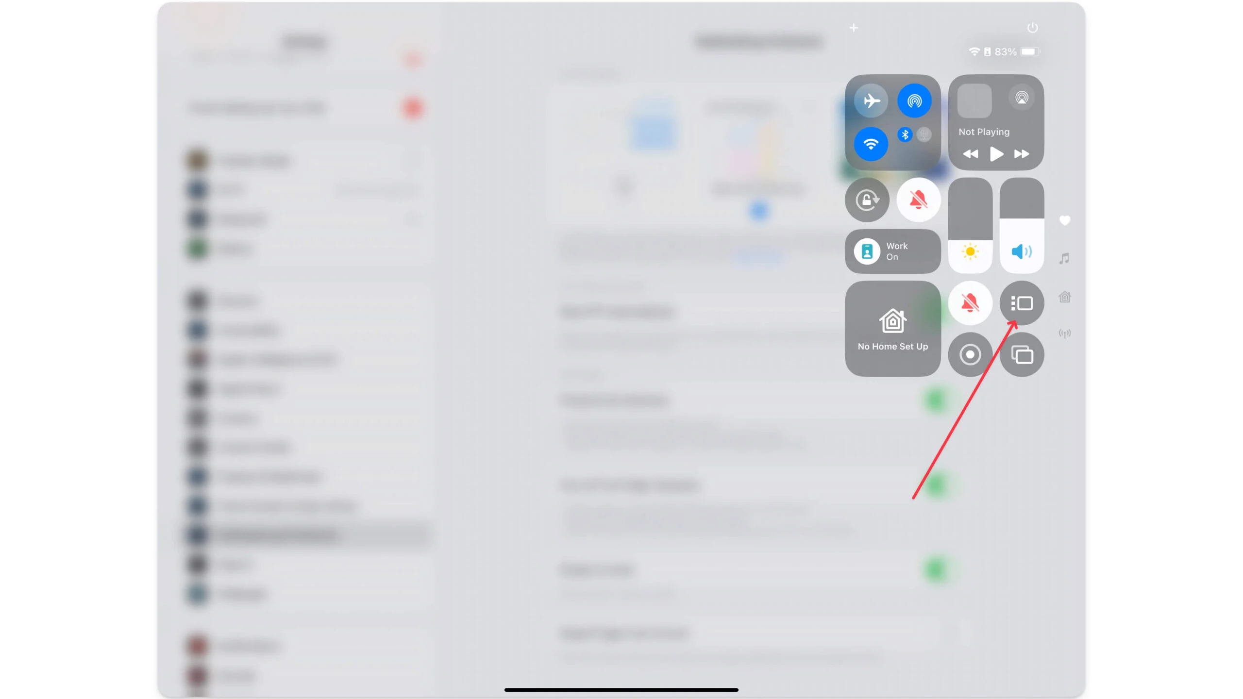 enable stage manager from control panel