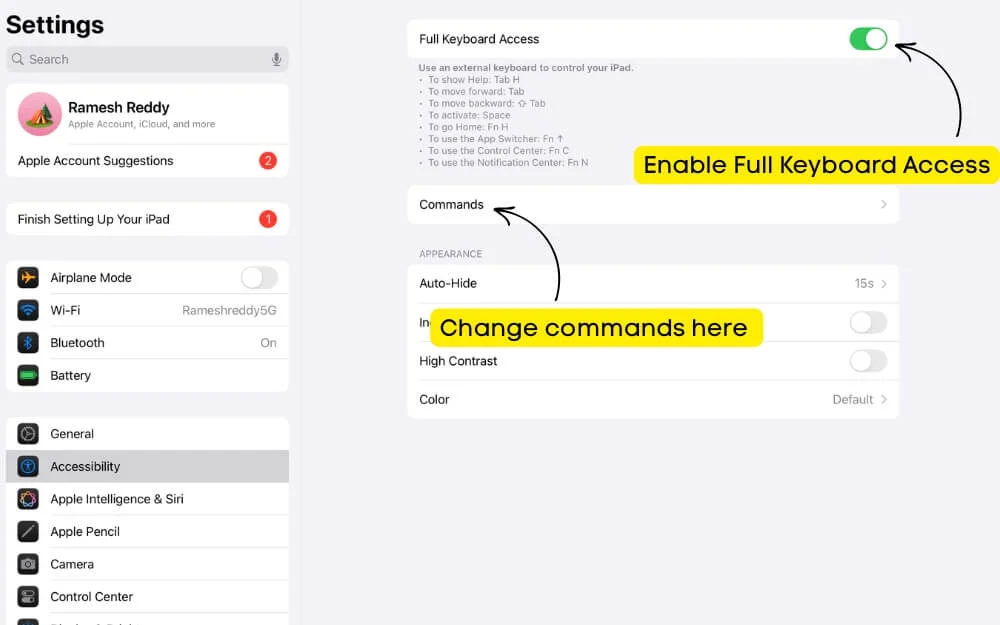 change commands here 