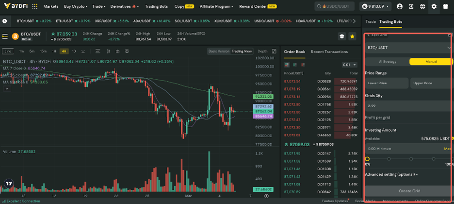 BYDFI評論:用於交易比特幣,以太坊和Altcoins的智能工具19 BYDFi Grid Trading