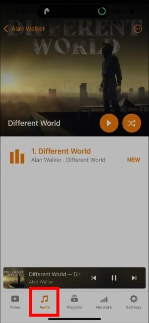 audio tab vlc