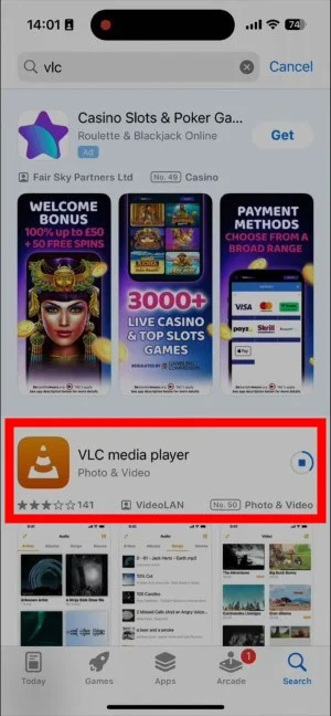 download vlc on iphone