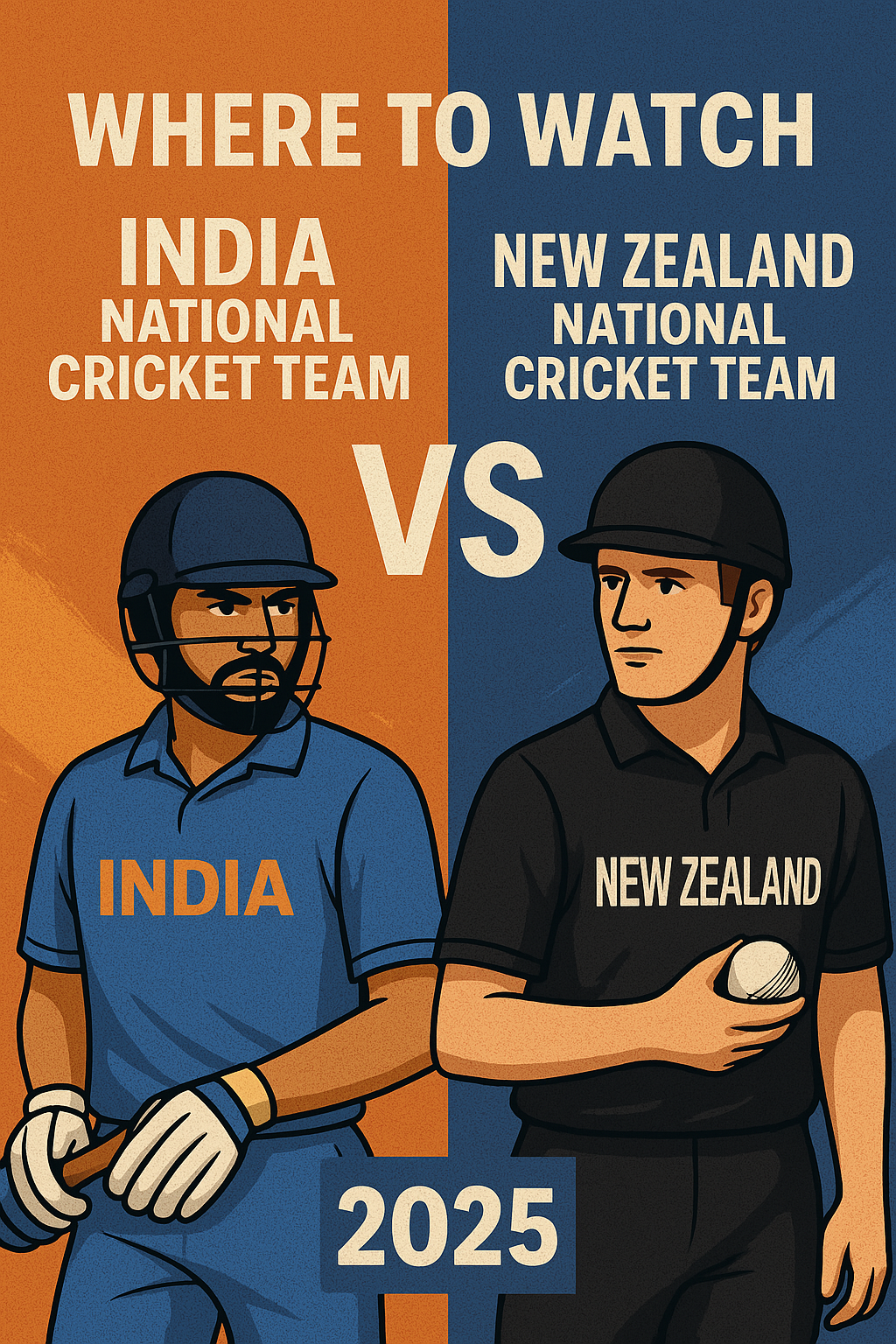 Where to Watch India National Cricket Team vs New Zealand National Cricket Team