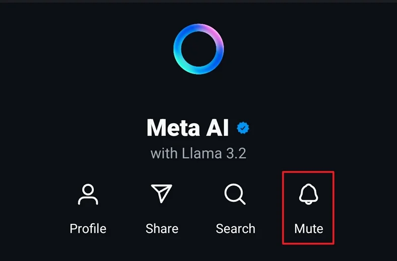 mute meta ai on instagram