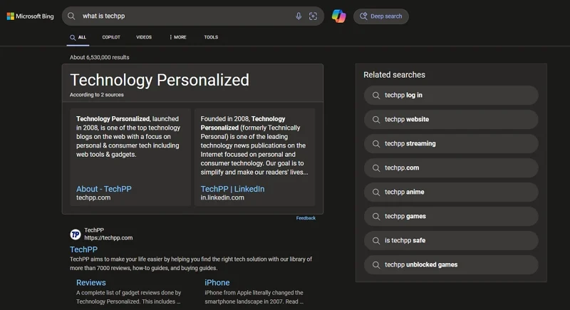 techpp on bing