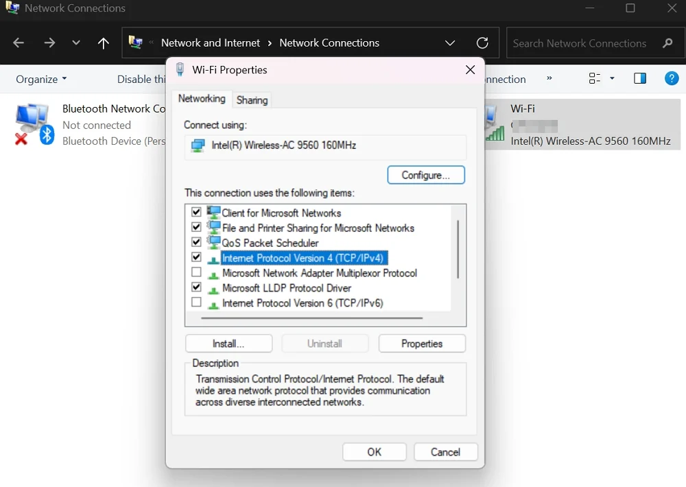 ipv4 settings