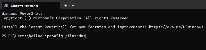 flush dns on windows