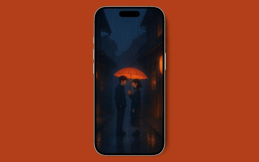under the rain