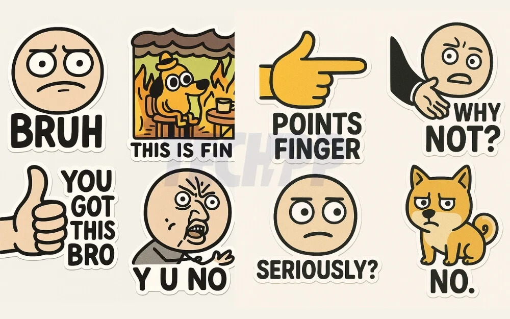 funny memu whatsapp sticker pack
