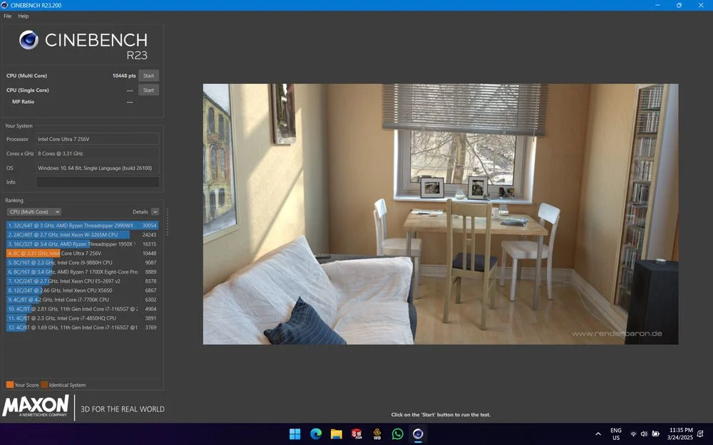 Cinebench R23マルチコア cinebench r23 multi core