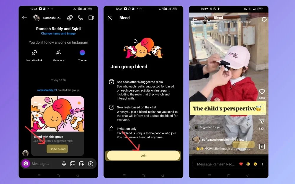 如何加入和查看Instagram混合捲軸 how to join and view instagram blend reels