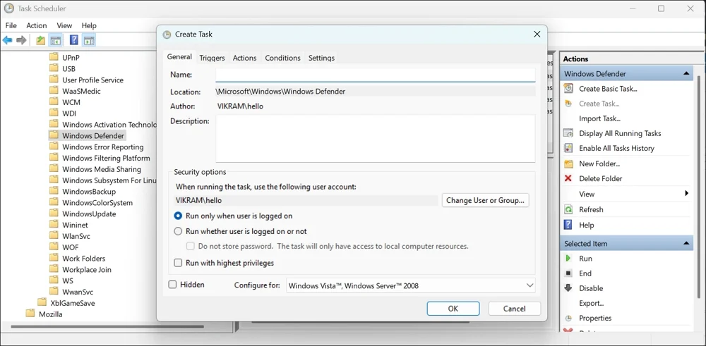 create new task