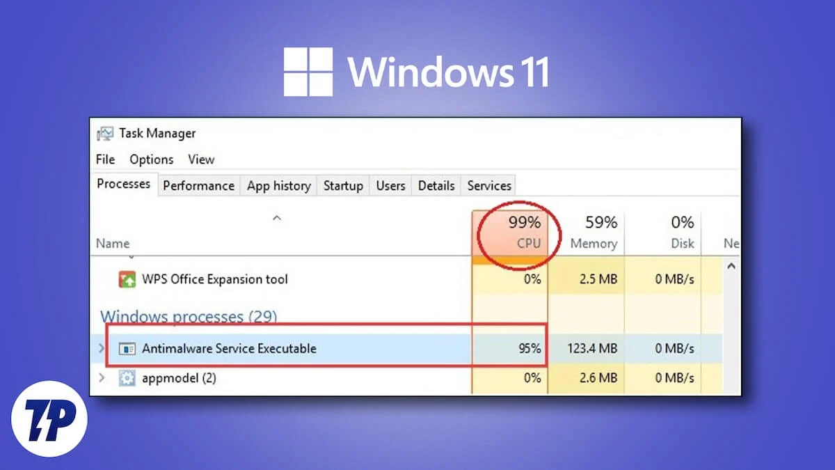 antimalware service executable high memory usage