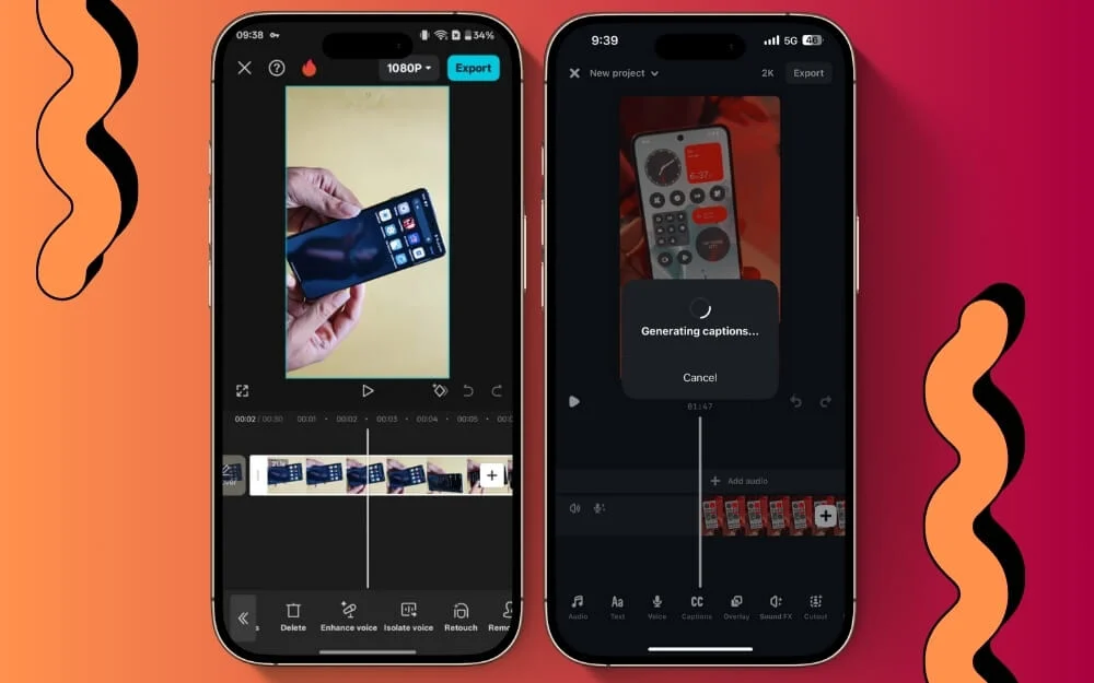 instagram edits and caoucut ai features