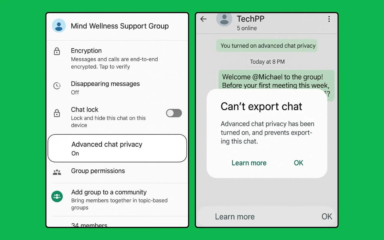 advanced chat privacy