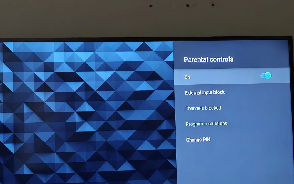 how to turn on parental controls on android tv