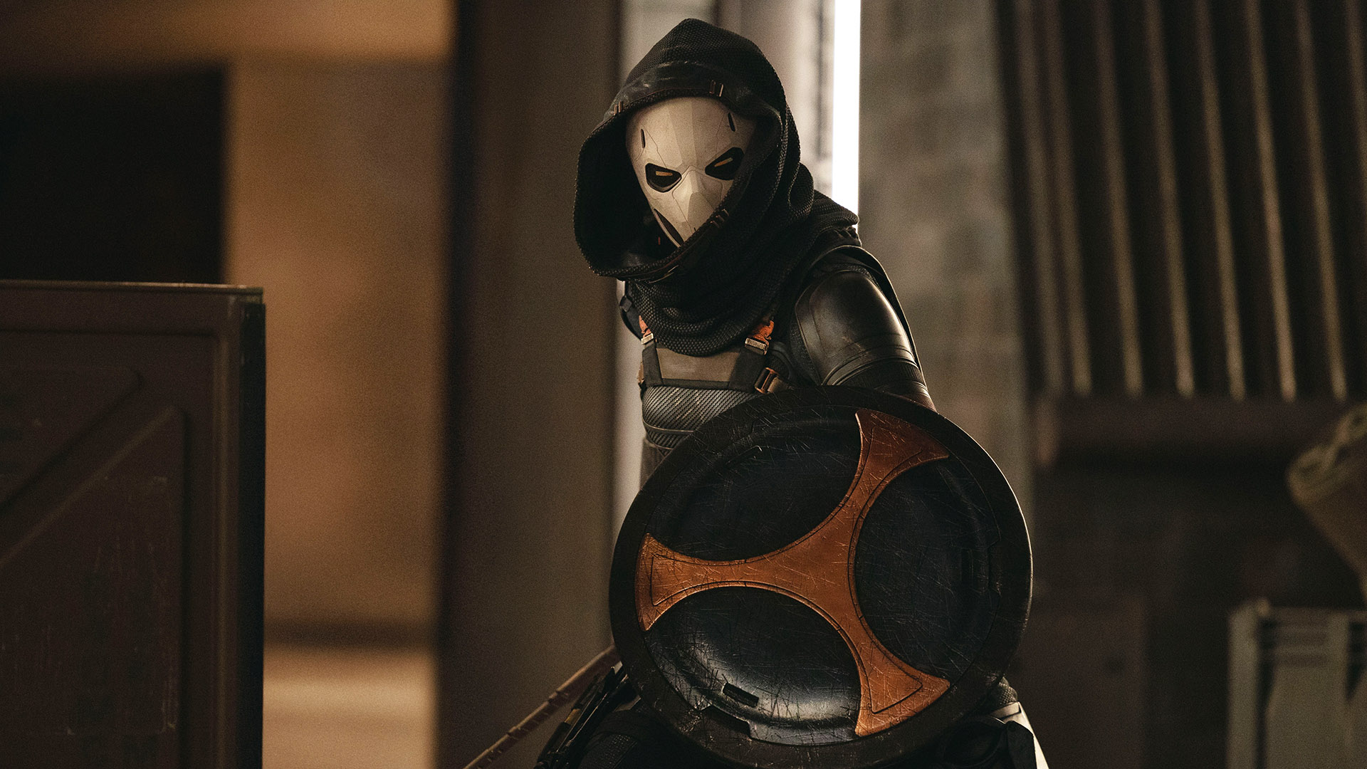 Taskmaster dalam posisi pertempuran di film Marvel's Thunderbolts*