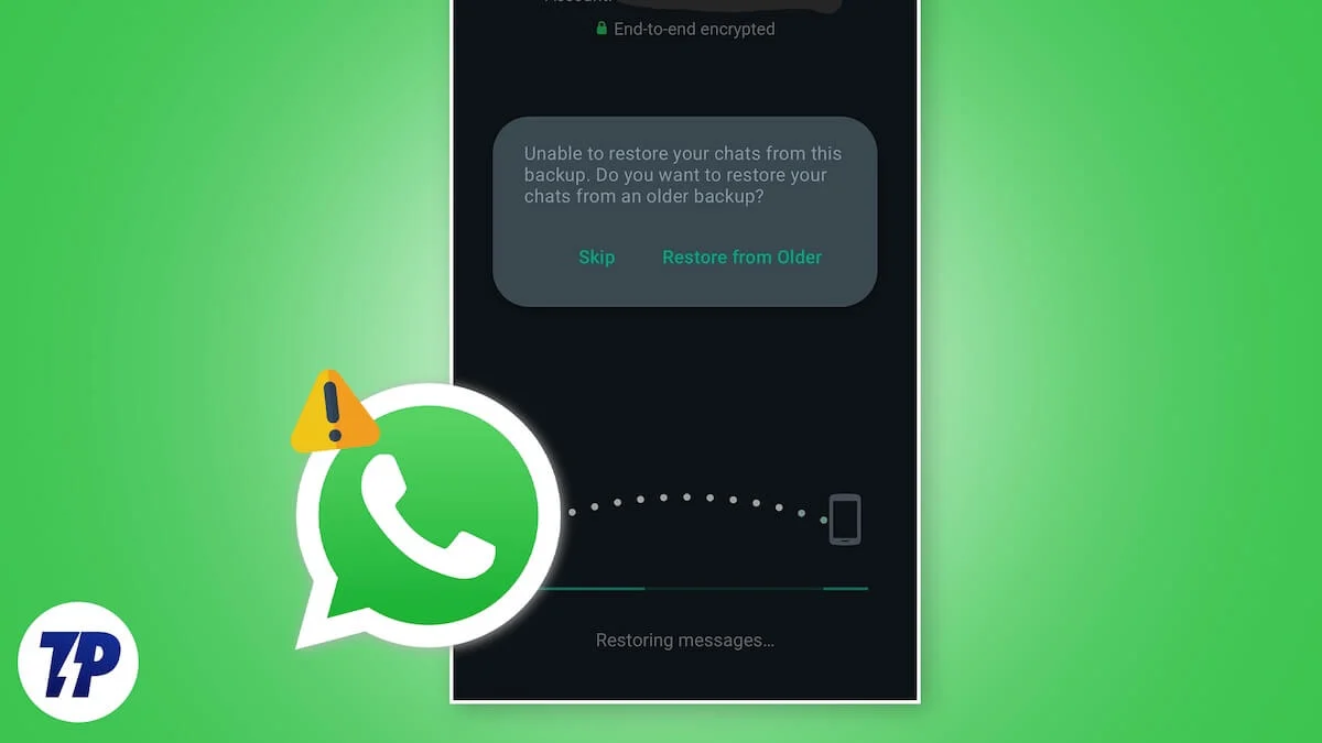 fix unable to restore your chats from backup on whatsapp error