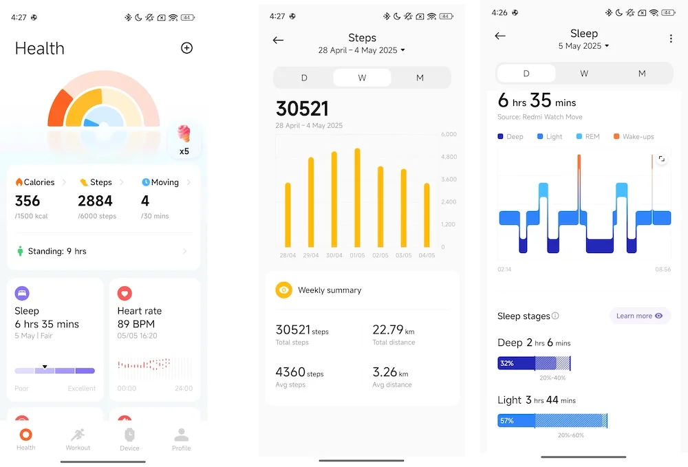 redmi watch move app