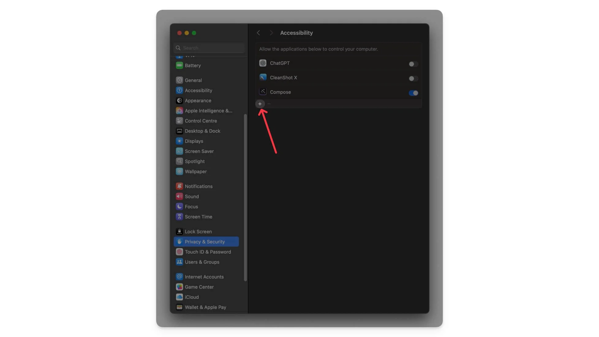 accessibility settings of compose