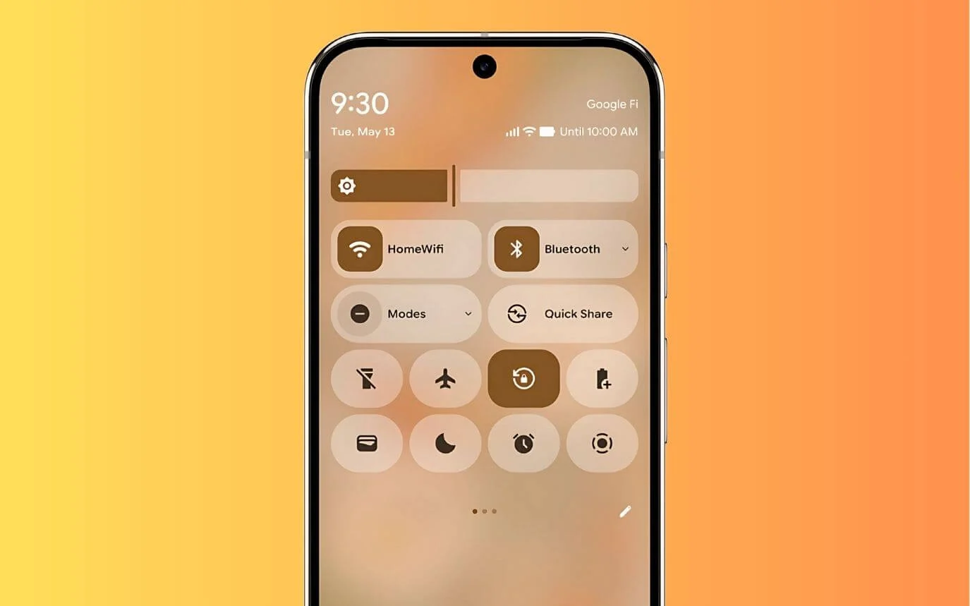 android 16 quick panel ui design