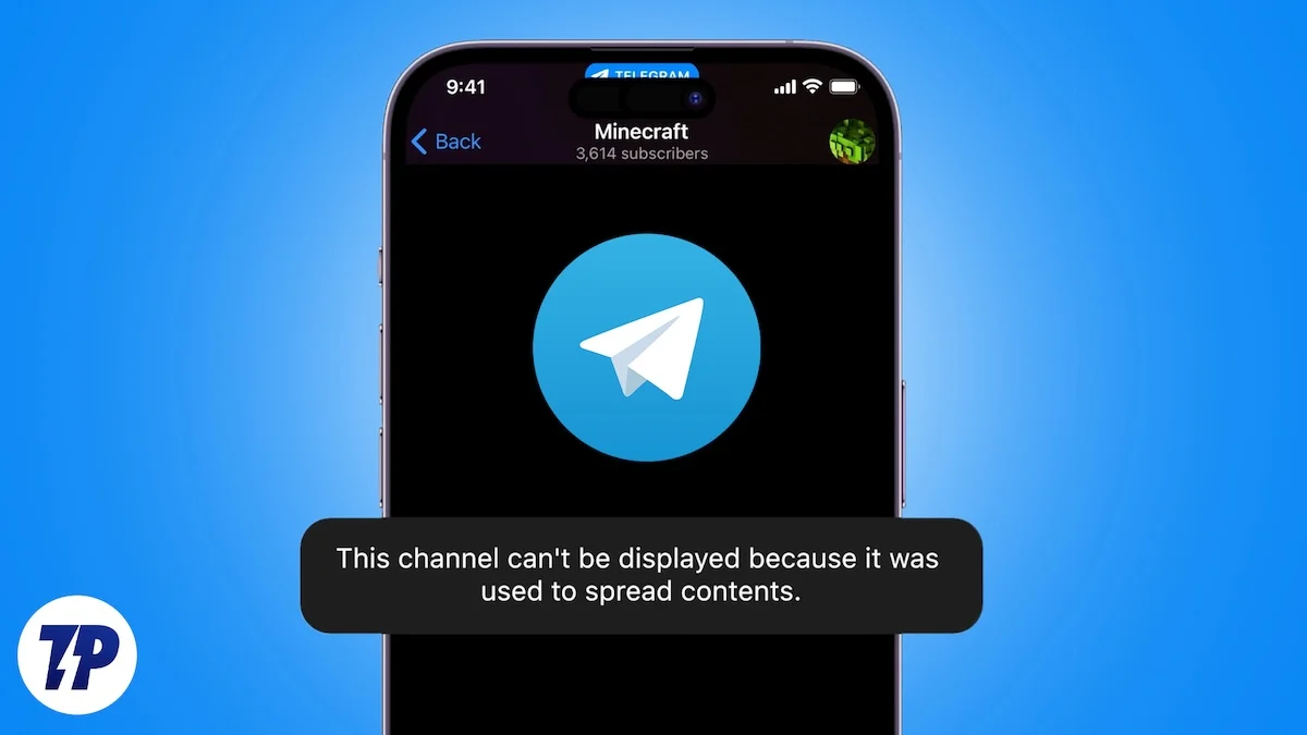 fix "this channel can't be displayed" error on telegram