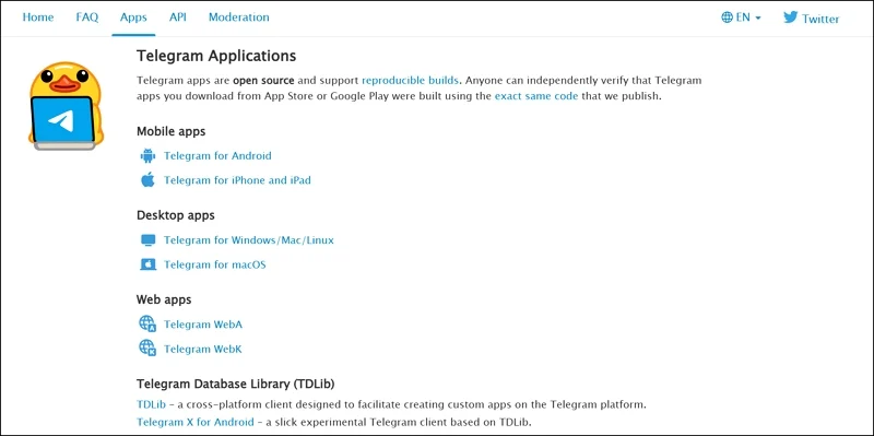 telegram clients