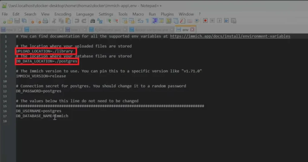 env file open