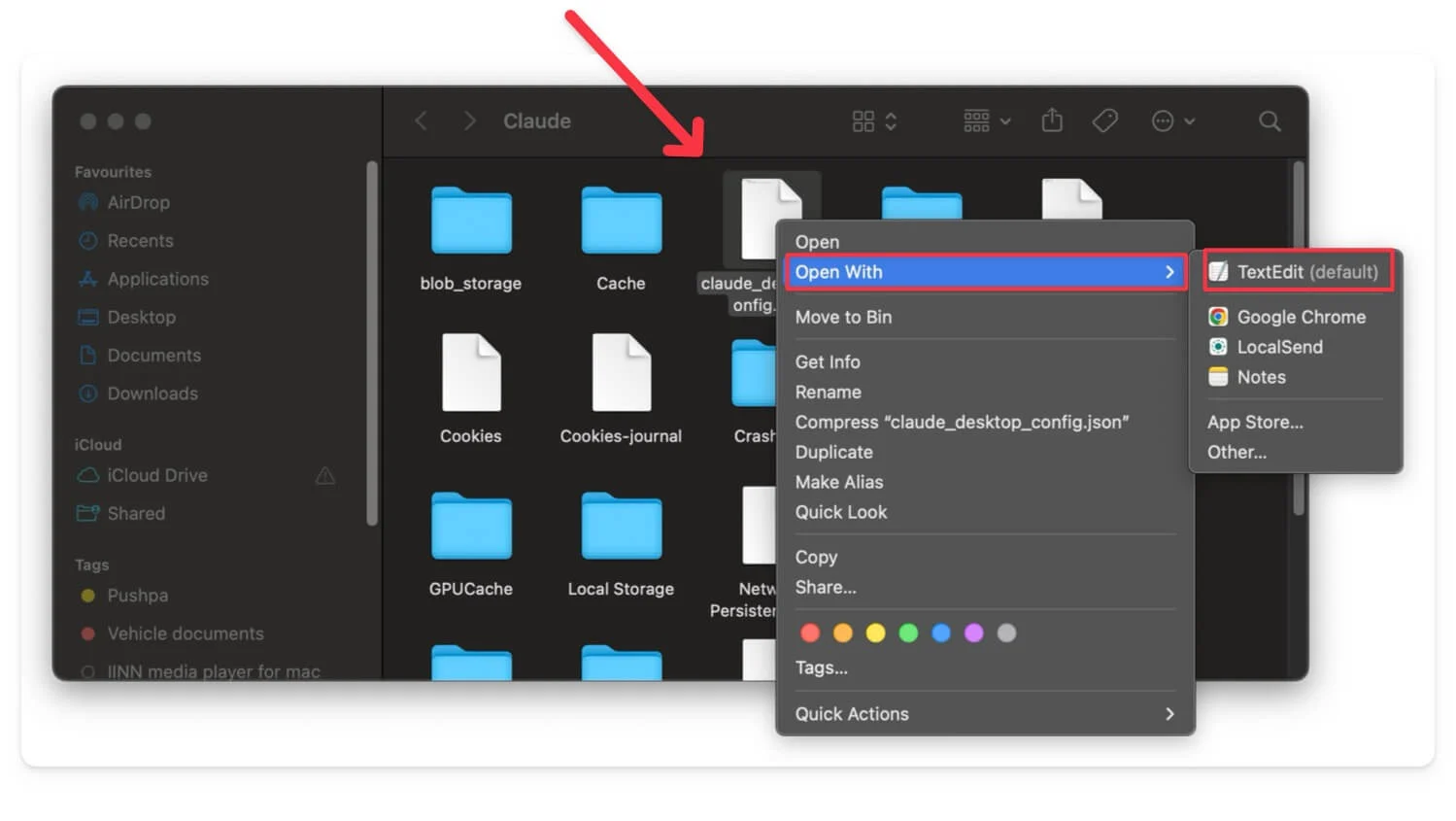 edit config file