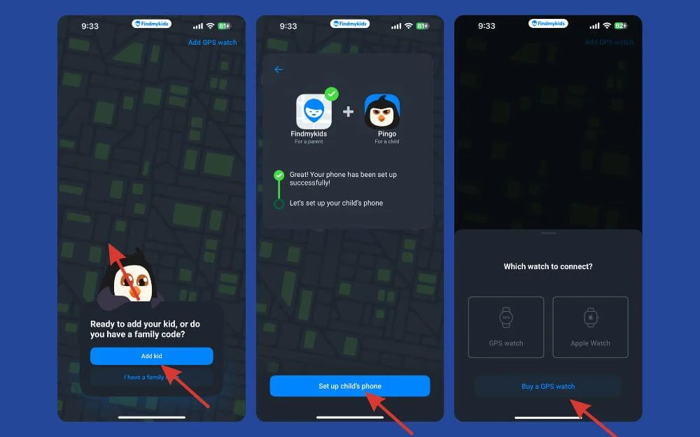 track your child location using find my kids app