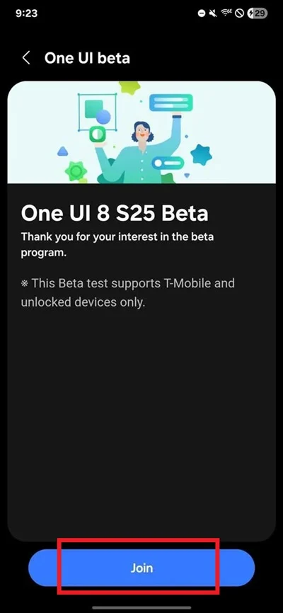 join one ui 8 beta program