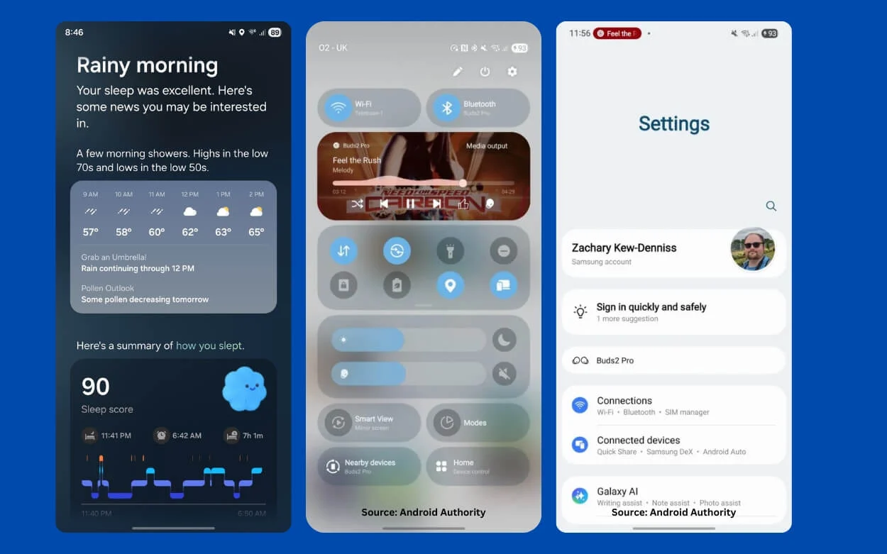 samsung oneui 8 screen shots