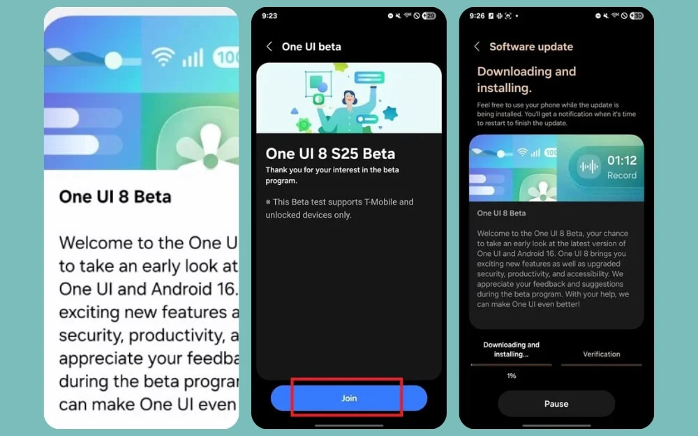 download and install samsung oneui 8