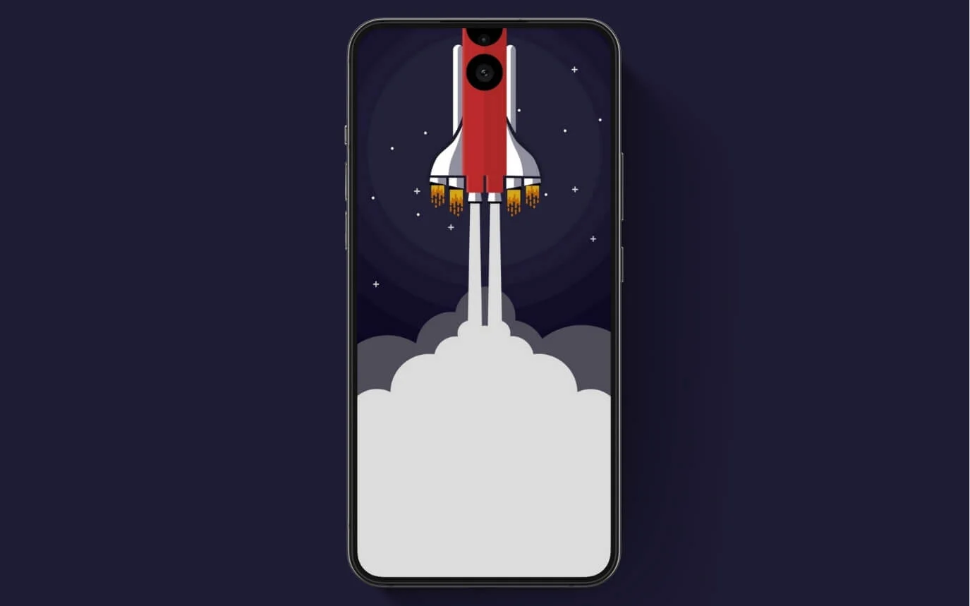 rocket launch punch-hole