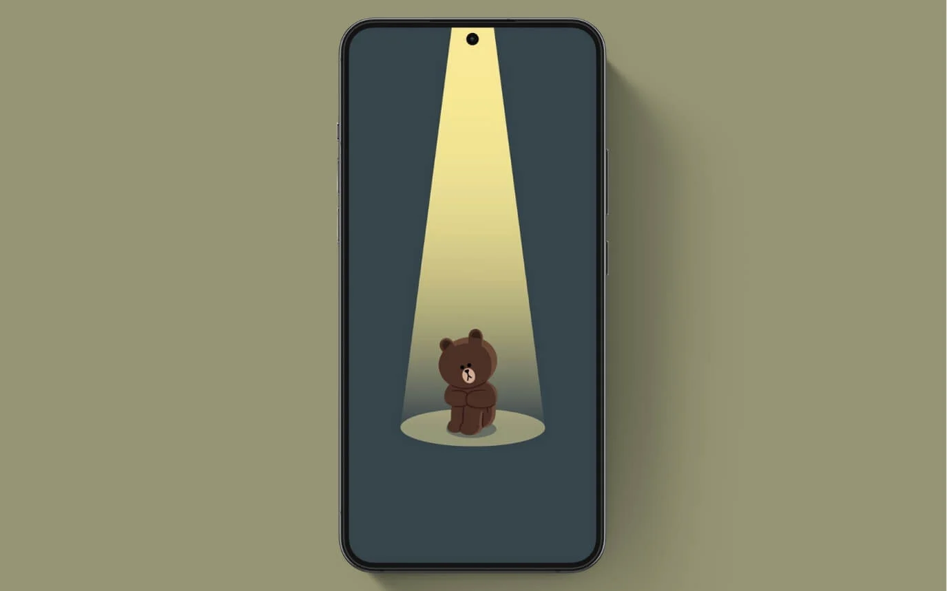 spotlight bear punch-hole