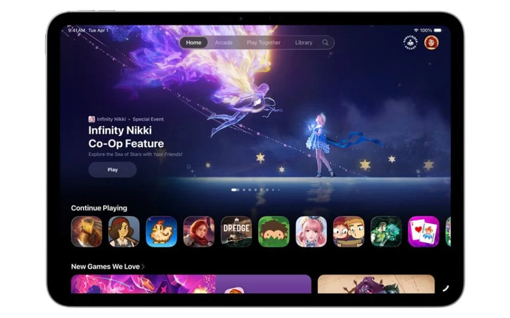 new games app on ipados 26