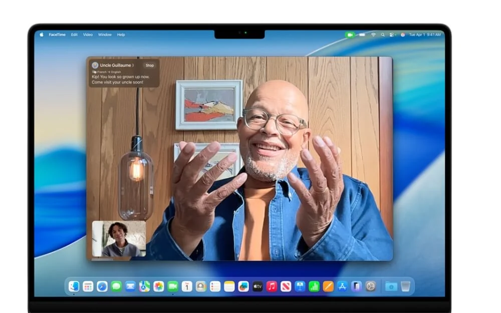 live translation feature on macos 26