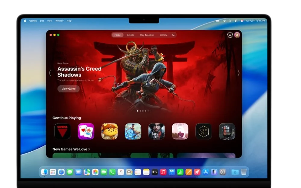 new gaming app on macos 26
