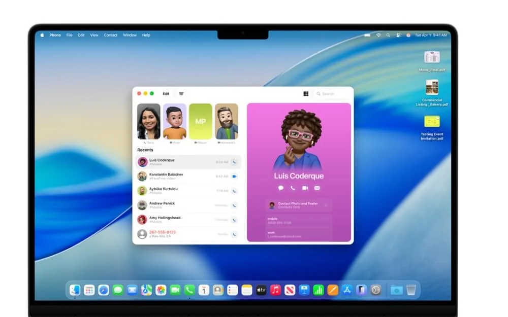 phone app on macos