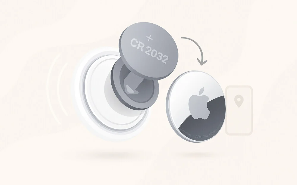 remove the airtag's battery or replace it