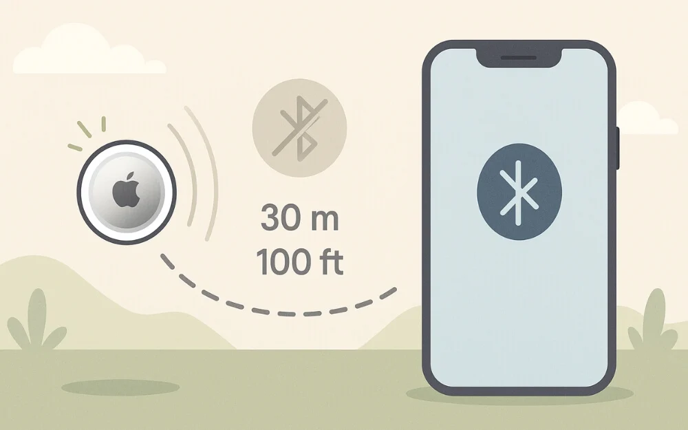 the airtag will soon be out of bluetooth range