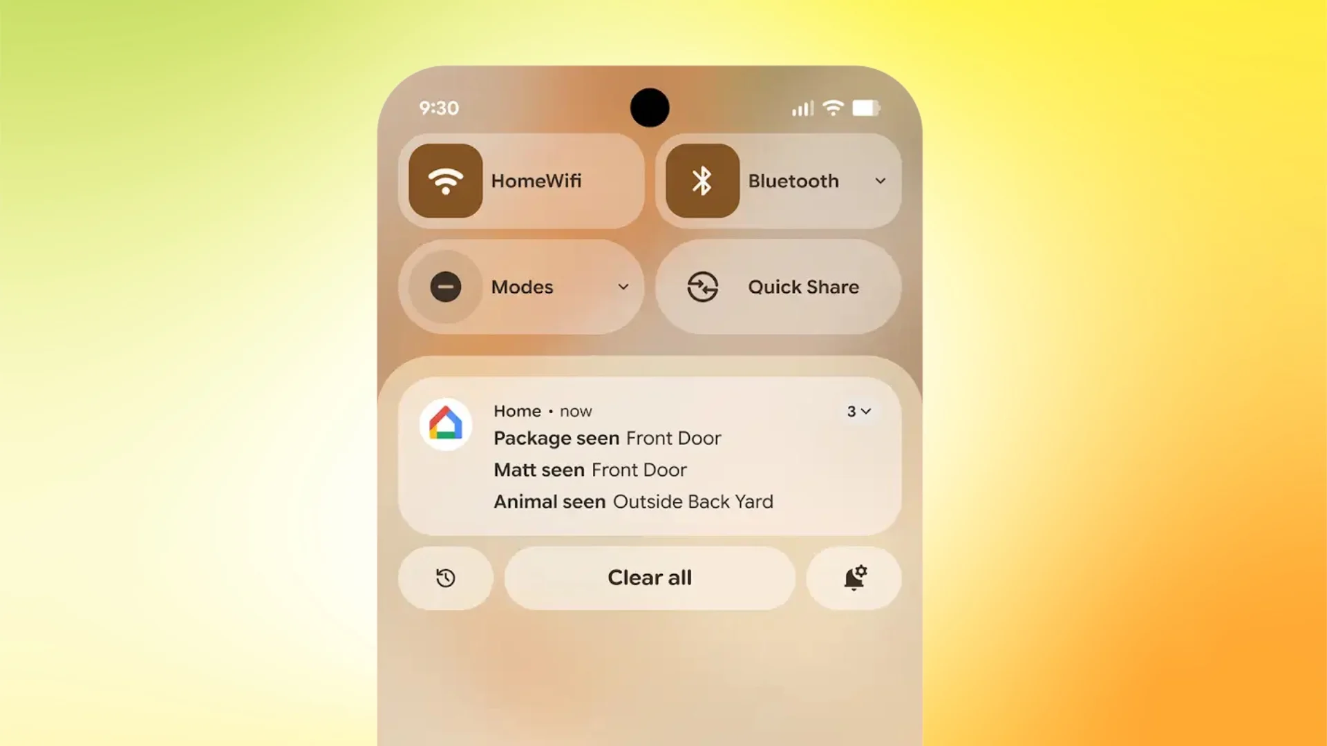 group notifications android 16