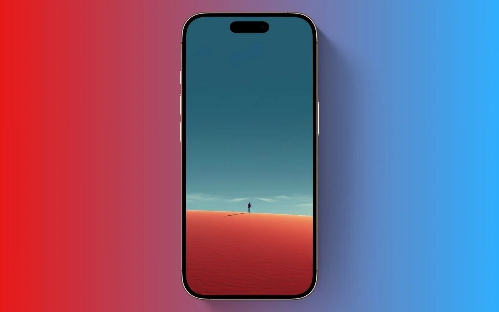 red desert lock screen wallpaper