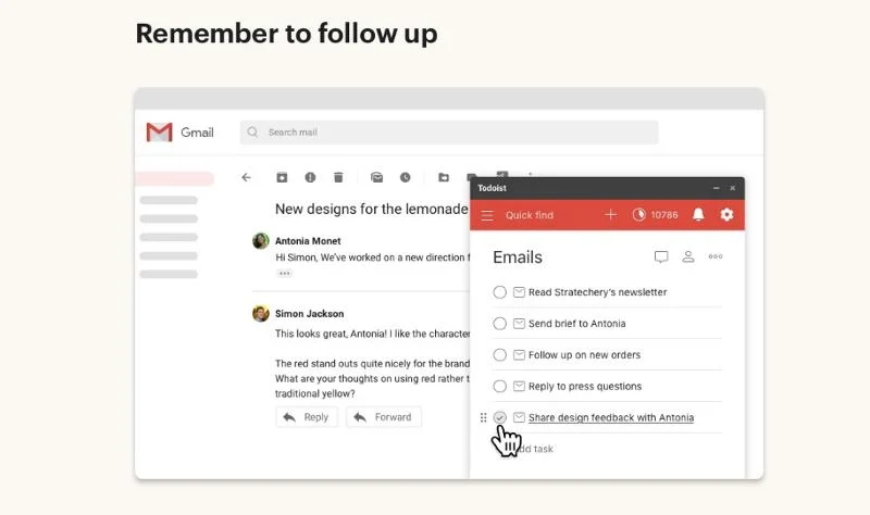 todoist - gmail extensions