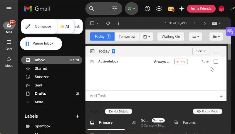 active inbox