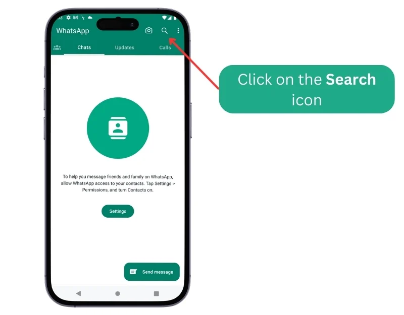 search contact on whatsapp