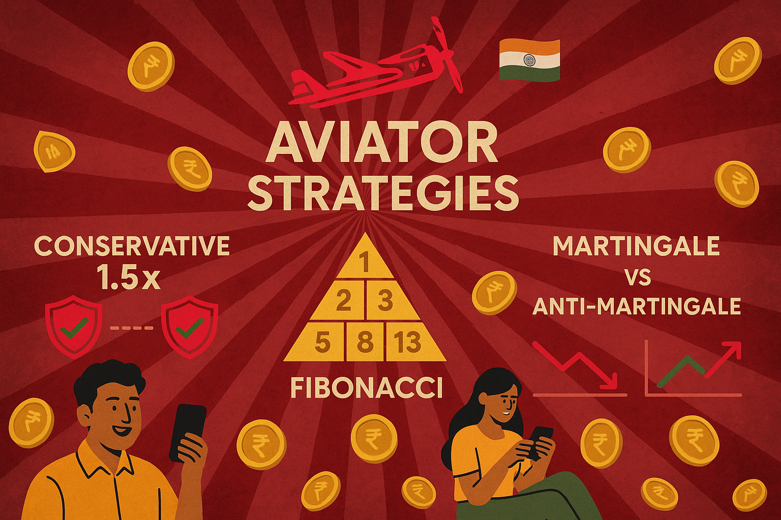 Aviator strategies betting guide fibonacci martingale conservative methods India