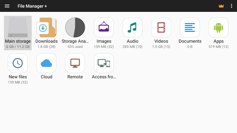 file manager+ android tv app.