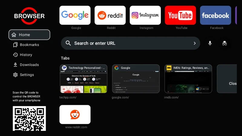 browser android tv app.