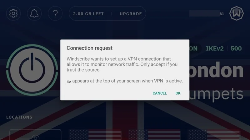 windscribe android tv app.