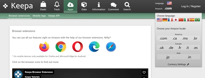 keepa apps